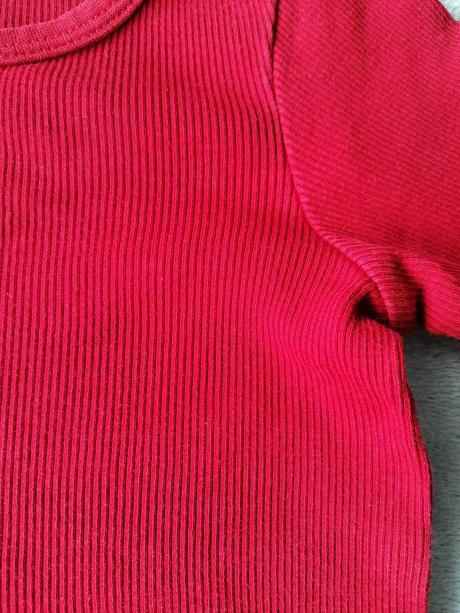 Bordový vrubkovany kompletik, lindex,74