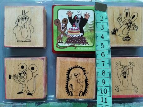 Krtko - 5 x pečiatka,