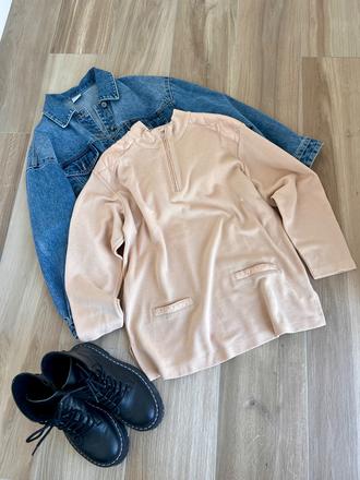 Bežová mikina, h&m,m