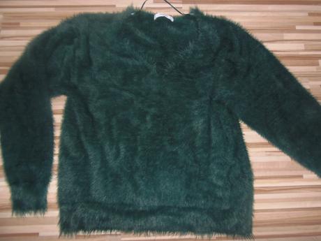 Sveter huňatý, mango,m