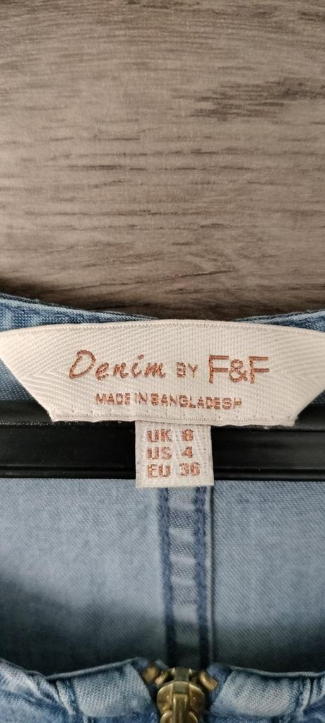 Šaty tenké riflové 38/40, tesco,m