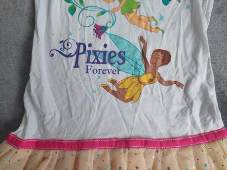 Šaty s tylovou sukničkou disney fairy veľ.116, disney,116