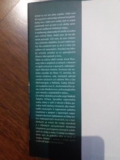 Čas lásky a zla, čas anjelov, 