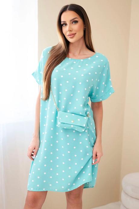 Bavlnené šaty s kabelkou,