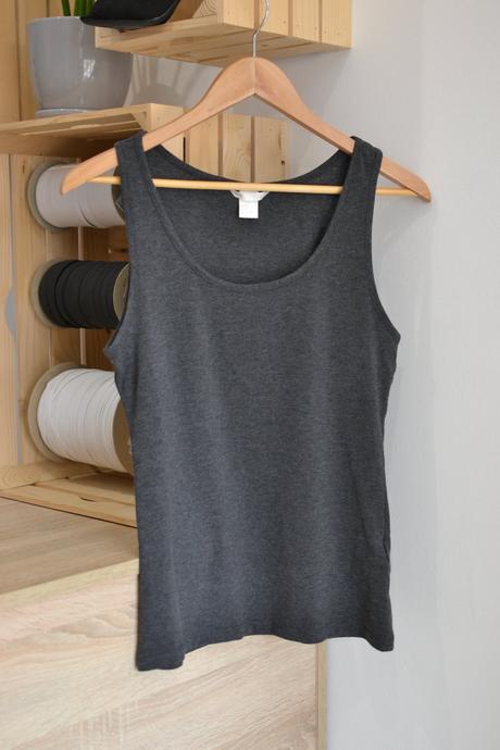 Šedé tielko m, h&m,m