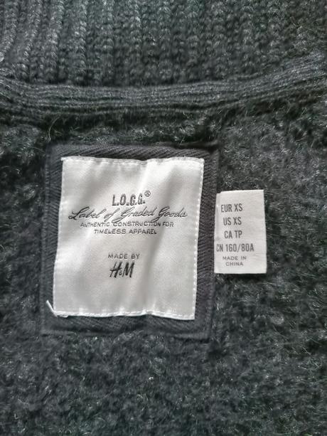 Vlnená vesta zn. h&m č. xs, h&m,xs