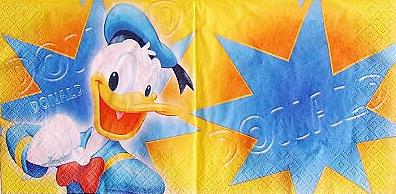 Servítka káčer donald 4ks (s349), 