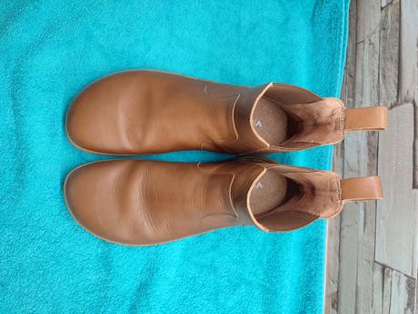 Vivobarefoot 43l - kožené hnedé členkové barefoot, vivobarefoot,43