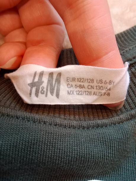 Mikina s dinosaurom, h&m,122