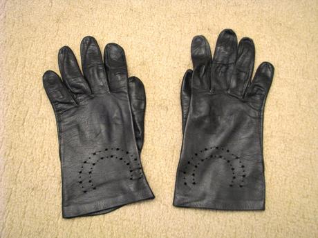Tmavohnedé kožené rukavice, m