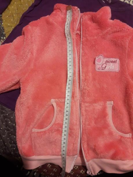 Mäkkučká lososová mikina na zips, 116