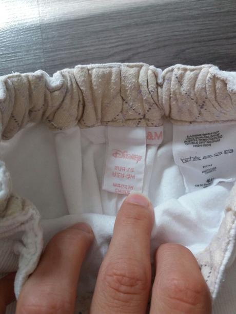 Podšité menčestráky s minnie, disney,74