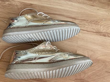 Krasne zlate topanky, zara,37