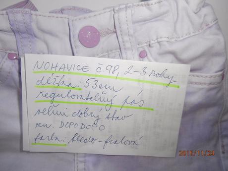 Nohavice 2-3 roky,č.98, dopodopo,98