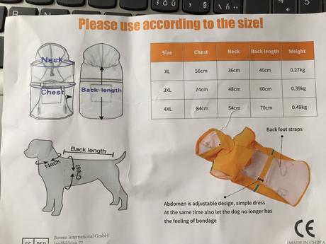 Nepremokava bunda- prsiplast  pre vacsieho psa, 