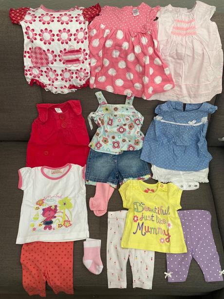 Balík letného dievčenského oblečenia, 50–62