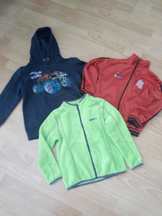 2x mikina 122-128, 122