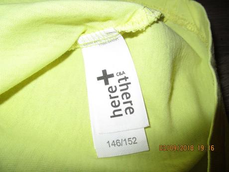 Žlté tielka na leto veľ. 146/152, c&a,146