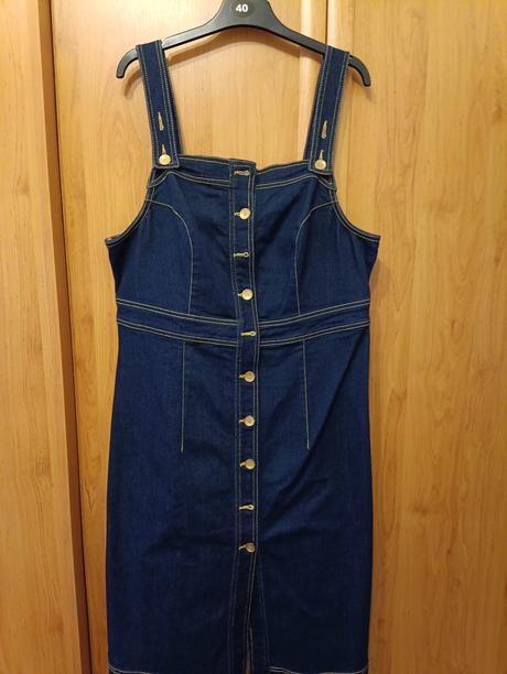 Rifľové šaty, bonprix,42