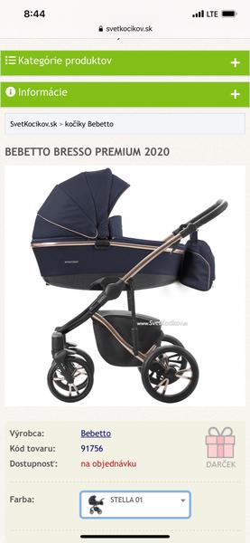 Bebetto Bresso Premium Class