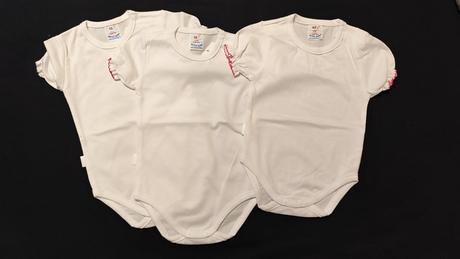 Biele body 62+68 3ks, autex,62