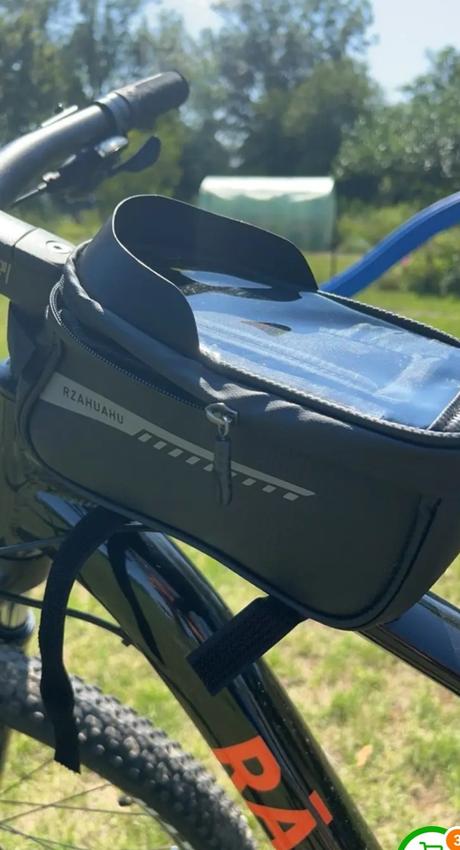 Vodeodolná taška na bicykel s držiakom na teléfon,