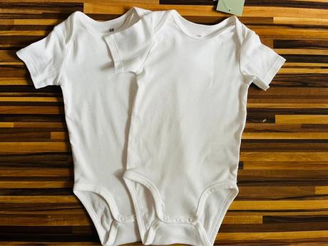 Veľ. 86 zn. h&m nové bavlnené čistobiele bodynká, h&m,86