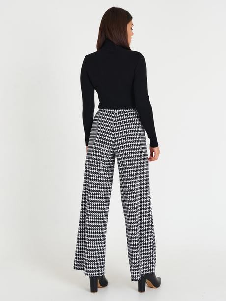 Široké nohavice s pepitovým vzorom, gate,m