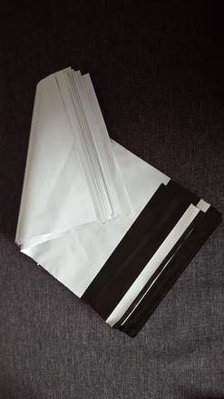 Plastové obálky biele, 