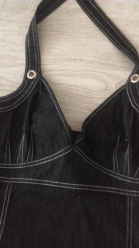 Damske cierne riflove saty 42v, 42