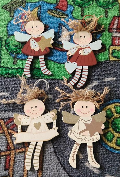 4x anjelik na zavesenie, 