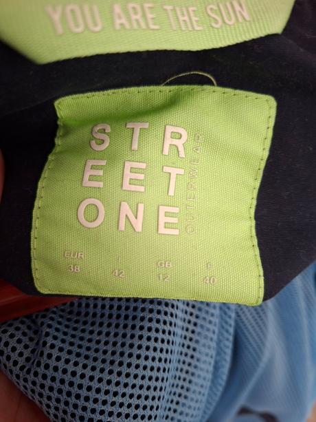 Tmavomodra bunda parka neprefukajuca, street one,m