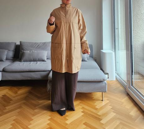Ľahká bunda predĺžená balonak na prechodné obdobie, zara,52