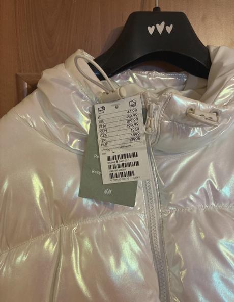 Biela bunda, h&m,38