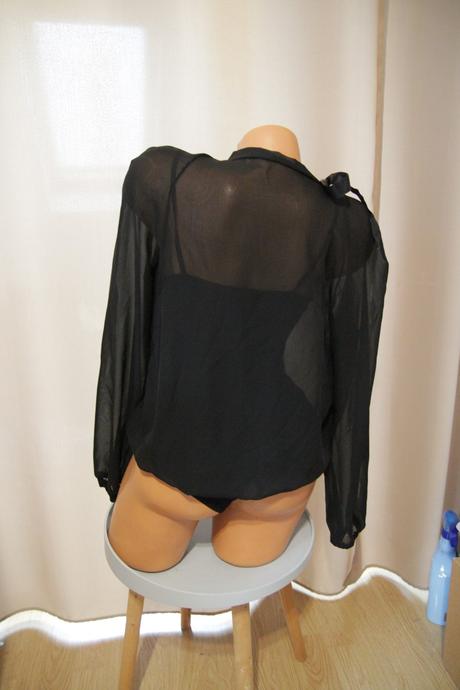 Čierna body blúzka, s, s