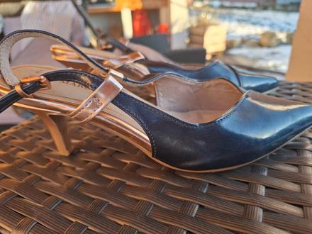 Krásne lodičky s otvorenou pätou zn.maco tozzi, marco tozzi,38