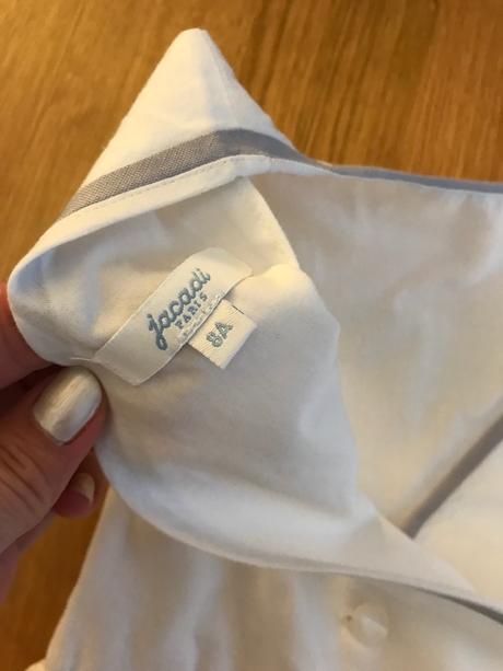 Jacadi šaty biele bavlnené, jacadi,128