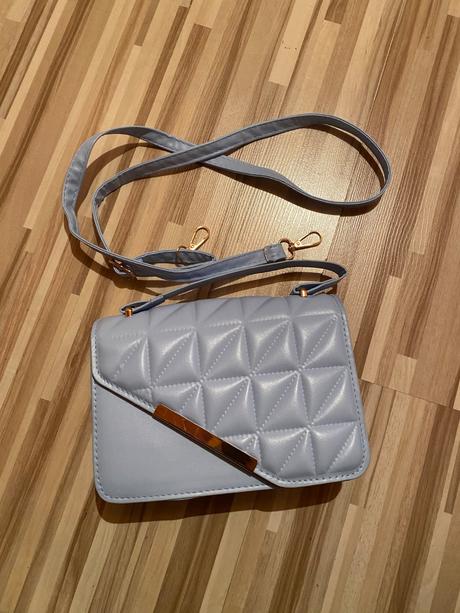 Nová svetlomodrá elegantná crossbody kabelka, 