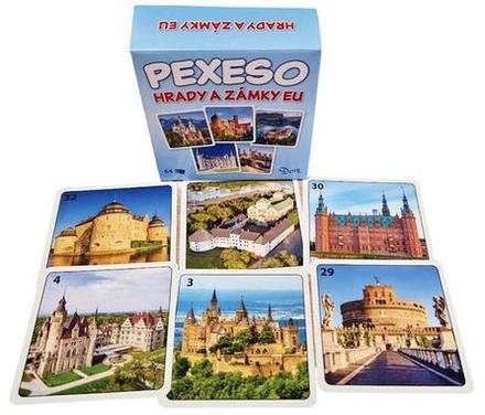 Pexeso hrady a zámky eu 64 kariet,