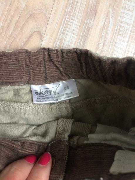 Menčestrové nohavice, okay,68