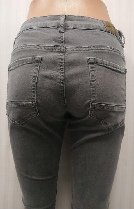 Dámske sivé elastické nohavice, ilaly, m/l, l