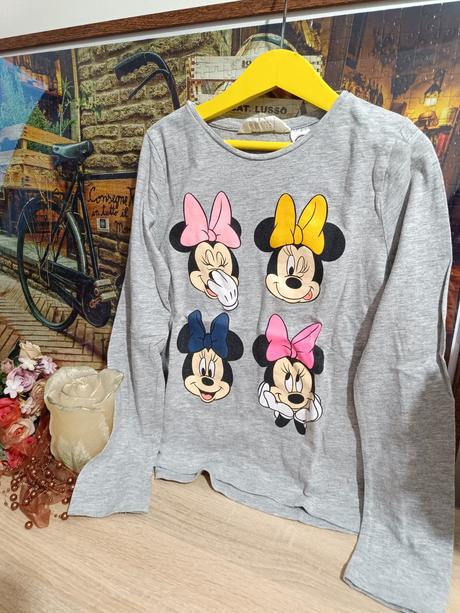 Tričko disney minnie 134/140, h&m,134