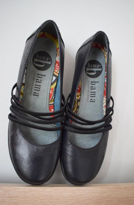 Pohodlné kožené balerínky bama, bama,37