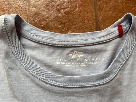 Modré tricko alpha industries, l