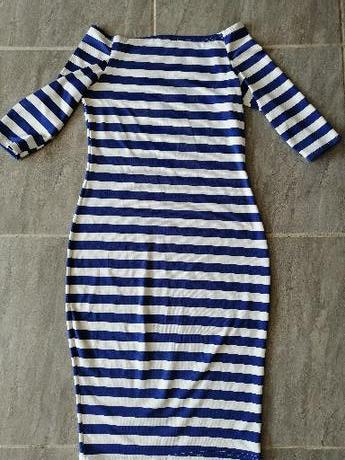 Pásikavé šaty ľahučké v, xs - s, cca 14 r., xs