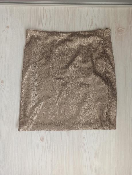 Sukňa zlatá flitrovaná, gate,xs