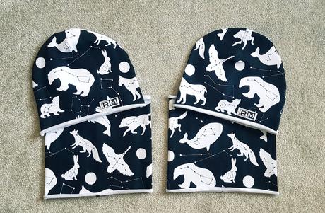 Sada čiapka nákrčník pre súrodencov, 98 - 140