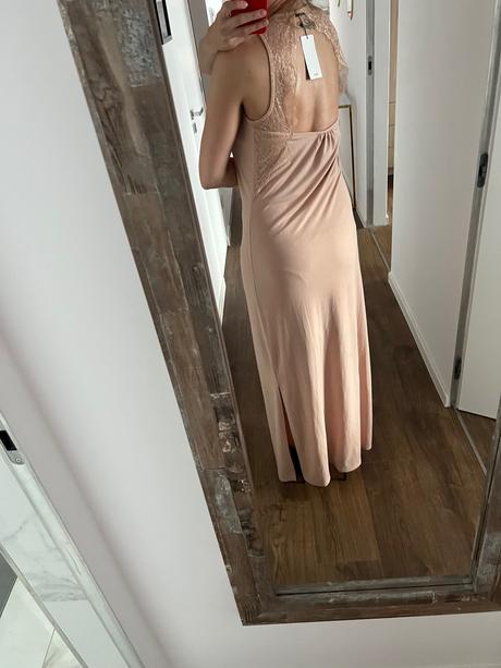 Dlhé marhuľové mango šaty, mango,36