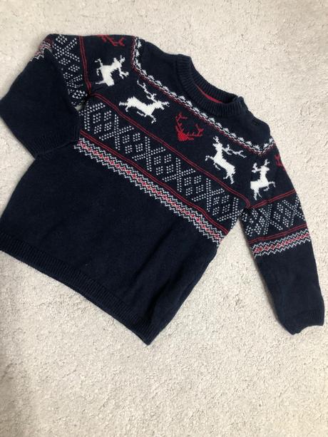 Vianočný sveter, h&m,98