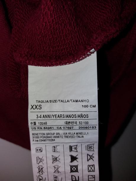 Mikina benetton, benetton,98
